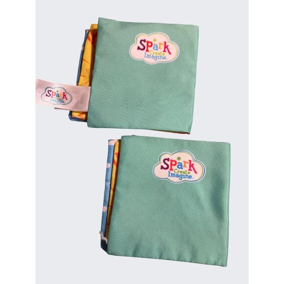 Spark Create Imagine Soft Baby Cloth Crinkle Book Lot Set of 5 - Picture 3 of 10
